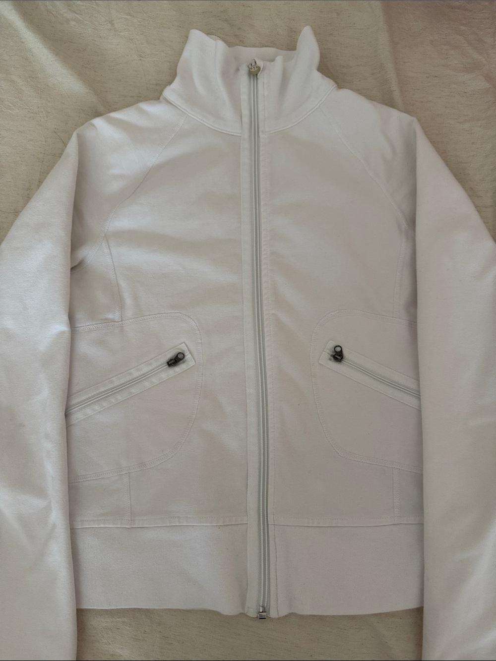 VINTAGE lululemon athletica White Full‑Zip Jacket